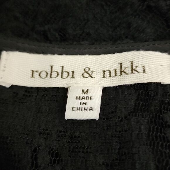 Robbi & Nikki Lace Back Silk Sleeveless Blouse Medium - Picture 5 of 7